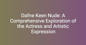 Dafne Keen Nude BrokenSilenze